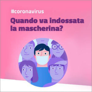 Coronavirus: quando va indossata la mascherina