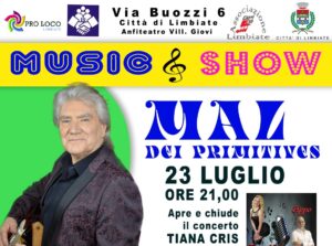 “Music & Show” a Villaggio Giovi – 23, 24 e 25 luglio