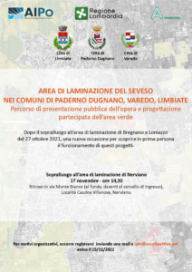 Area Laminazione del Seveso – sopralluogo a Nerviano, 17 novembre, ore 14.30