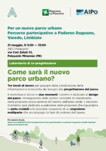 “Come sarà il nuovo parco urbano?” 21/05 ore 9:30 – Percorso partecipativo a Paderno Dugnano, Varedo, Limbiate