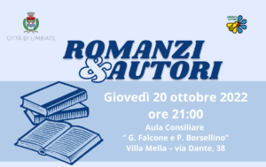 Romanzi&Autori – Incontro con Alessandro Bertante – 20 ottobre