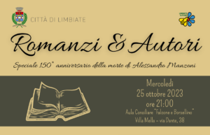 Romanzi & Autori speciale Manzoni – 25 ottobre 2023, ore 21.00